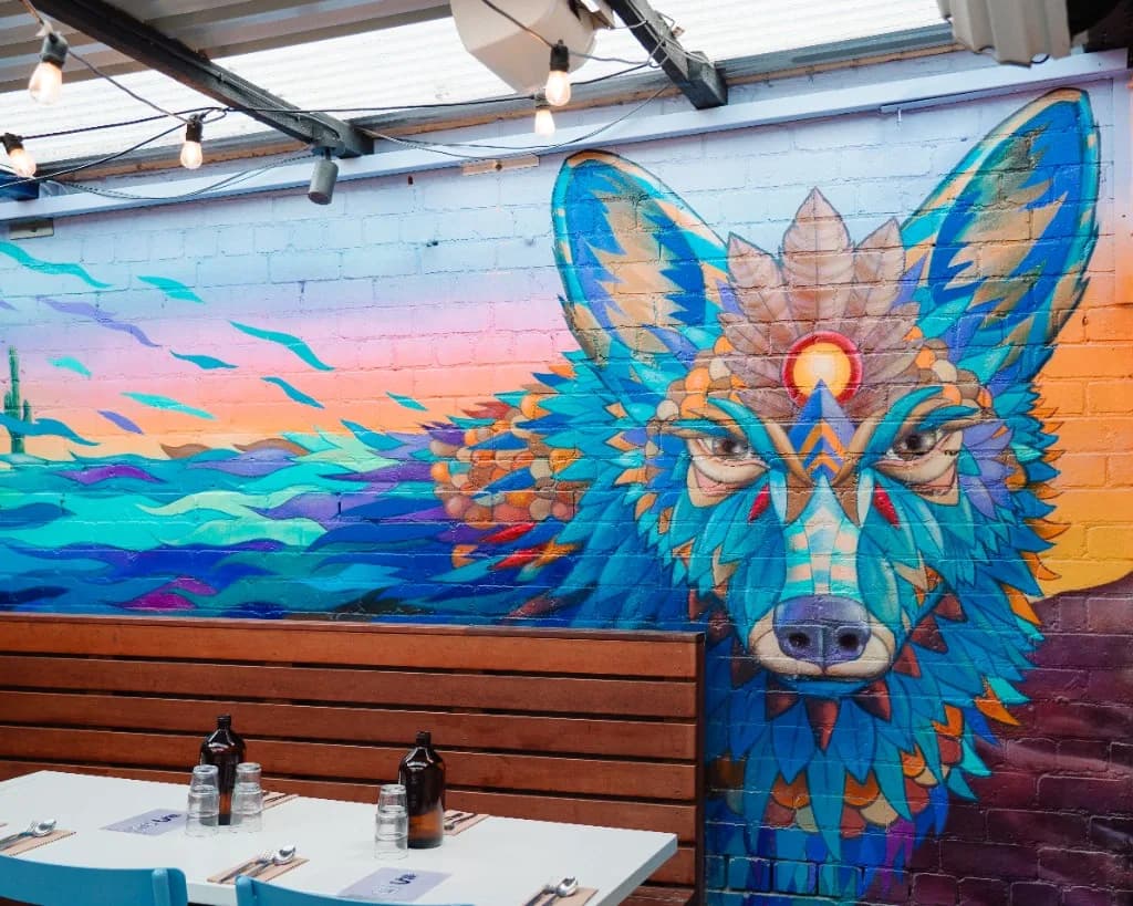 Colourful Mexican restaurant atmosphere at Superchido in Seddon